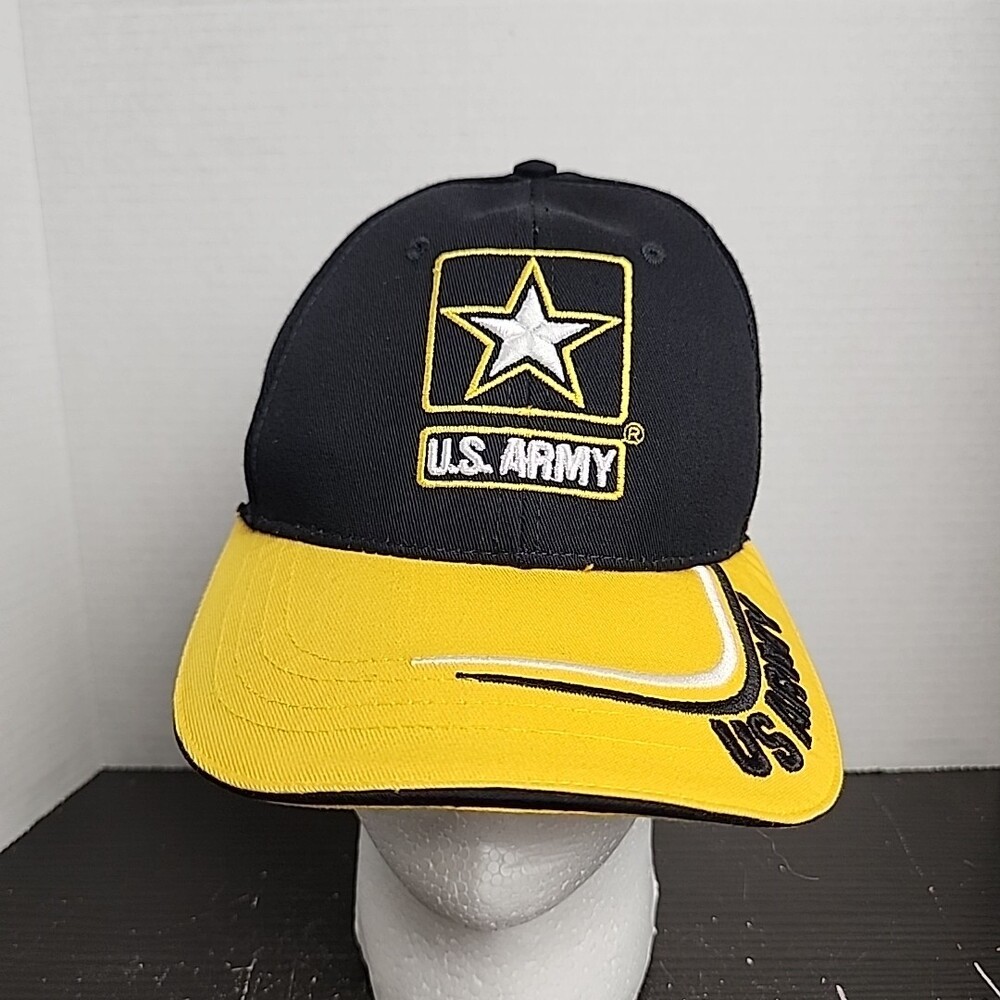 U.S. Army Hat Cap Embroidered Logo Strapback Adjustable Military Made In USA